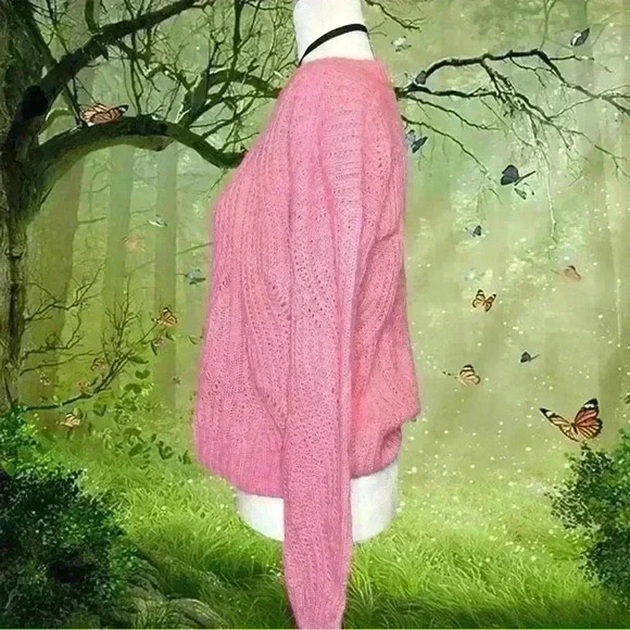 New With Tags Madewell Pink Knitted Sweater - Picture 4 of 8